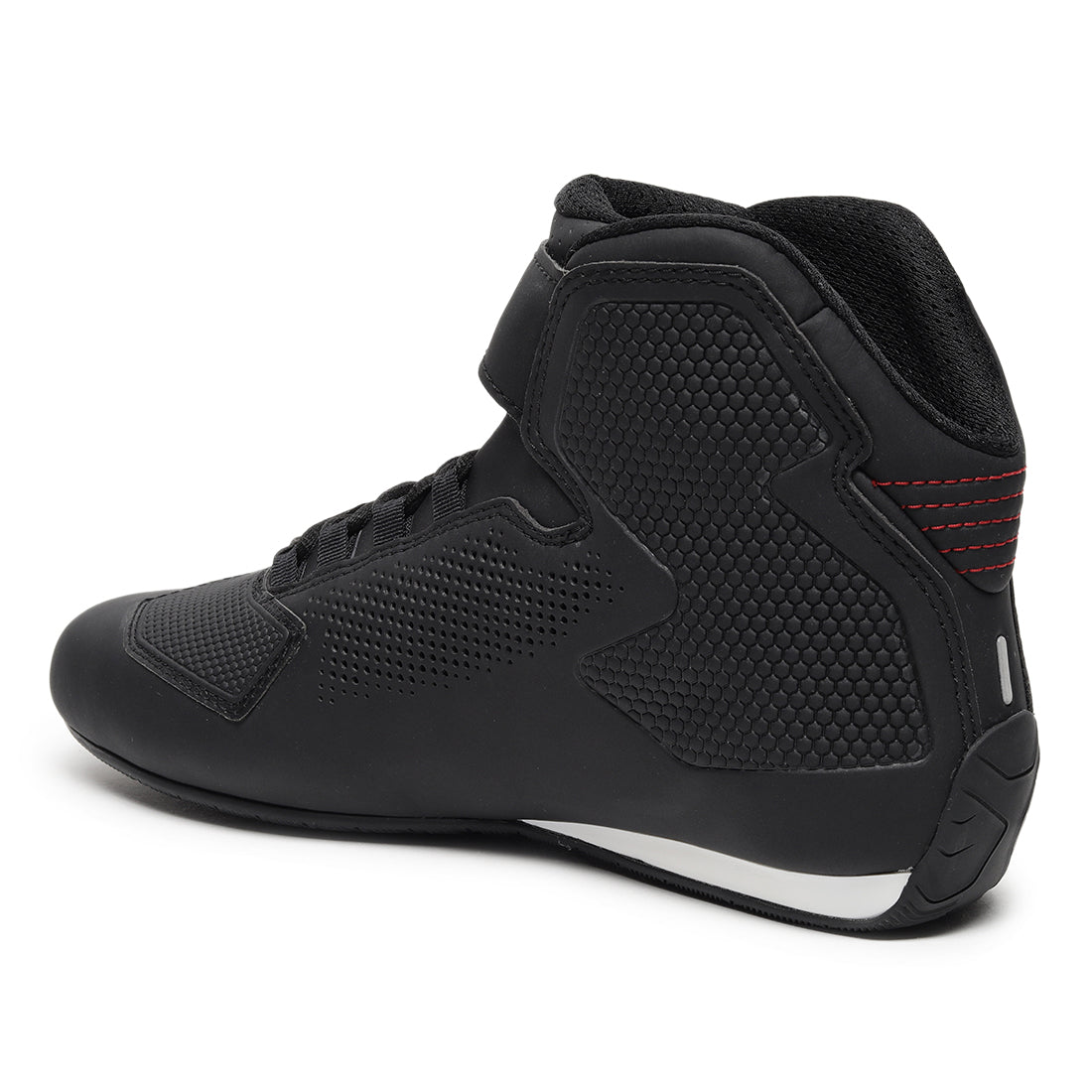 TVS Racing x Alpinestars Riding Shoes for Men, Lightweight Microfiber Upper, Speed Lace Closure, Ankle Protection, Airflow Vents and Road Riding Comfort